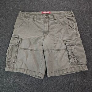 Lee Dungarees Cargo Shorts Men 38 Ripstop Beige Outdoor Hiking Gorpcore Workwear